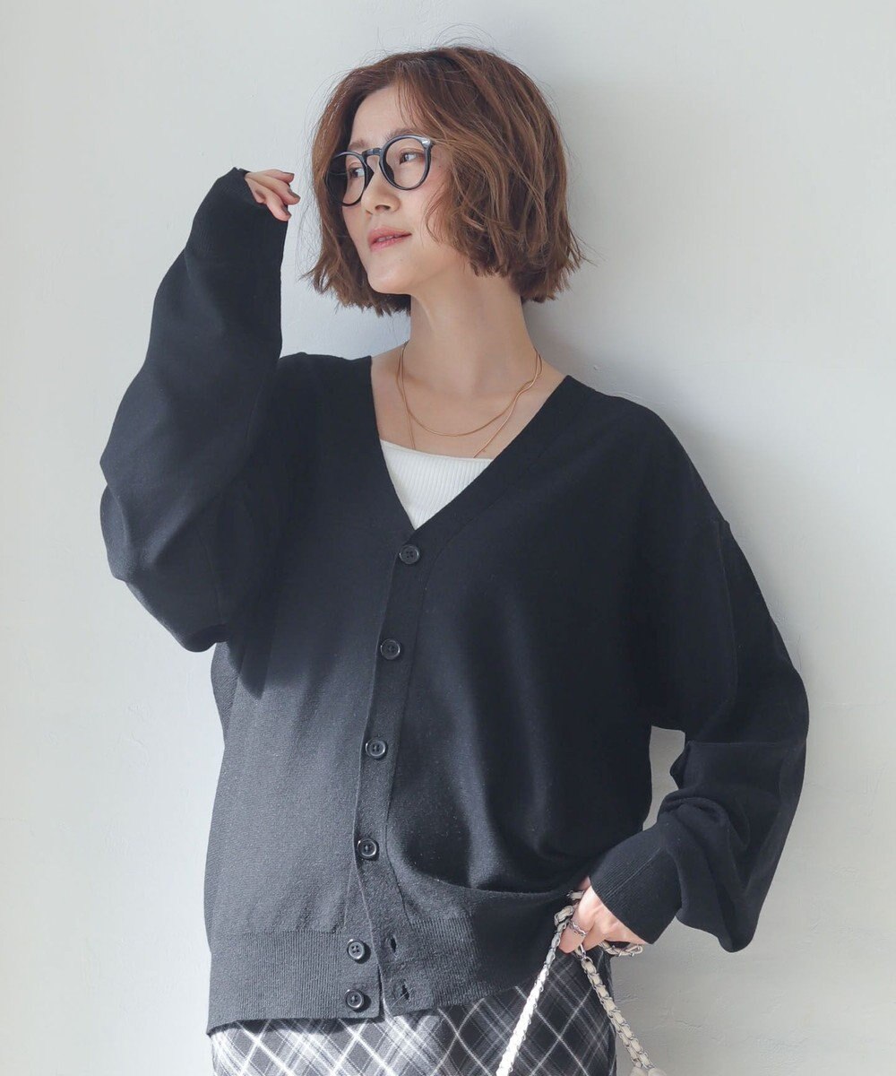 WEGO 【WEB限定/2025年秋冬新作//洗濯可/MLサイズ展開/ユニセックス着用ITEM】ドロップショルダーカーディガン 