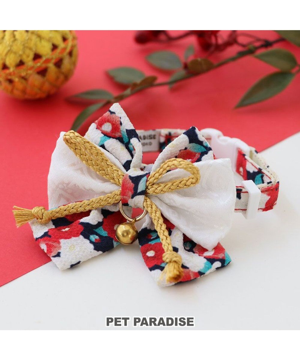 PET PARADISE ペットパラダイス 和帯 ねこ首輪 《紺》 小 / 中 紺