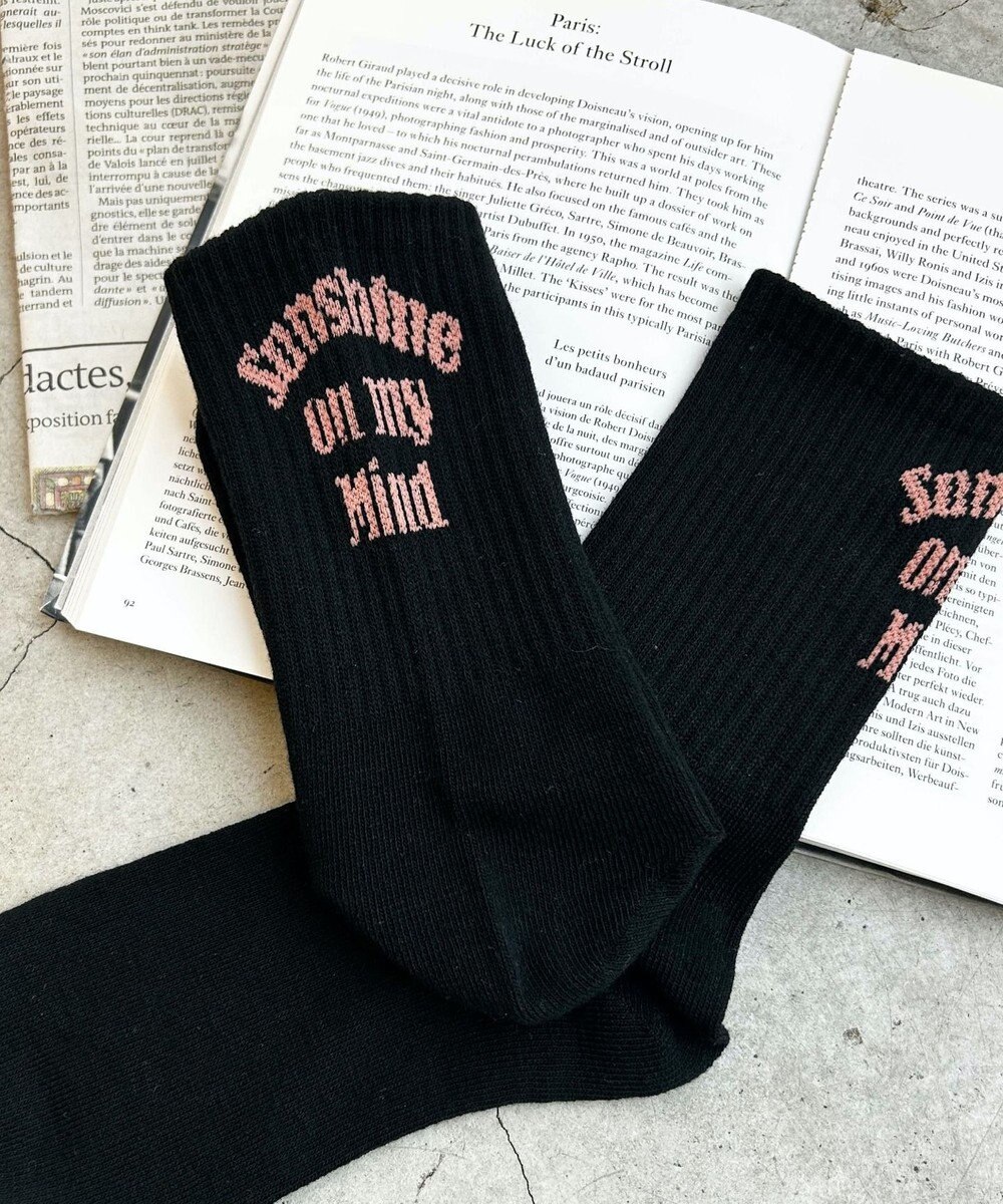 WEGO バックロゴリブソックス 