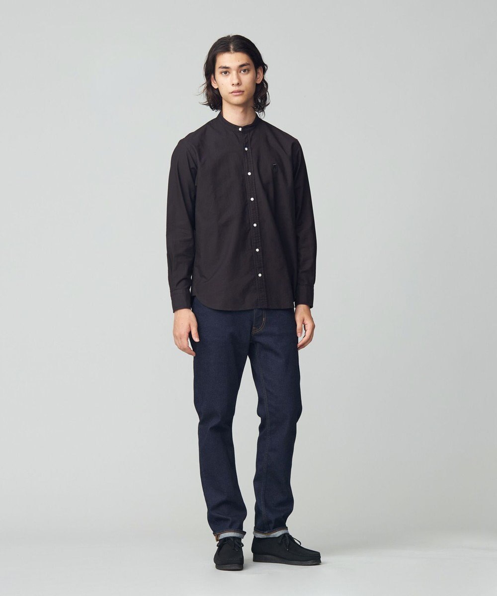 J.PRESS MEN 【オックス ガーメントダイ】バックブルバンドカラーシャツ 