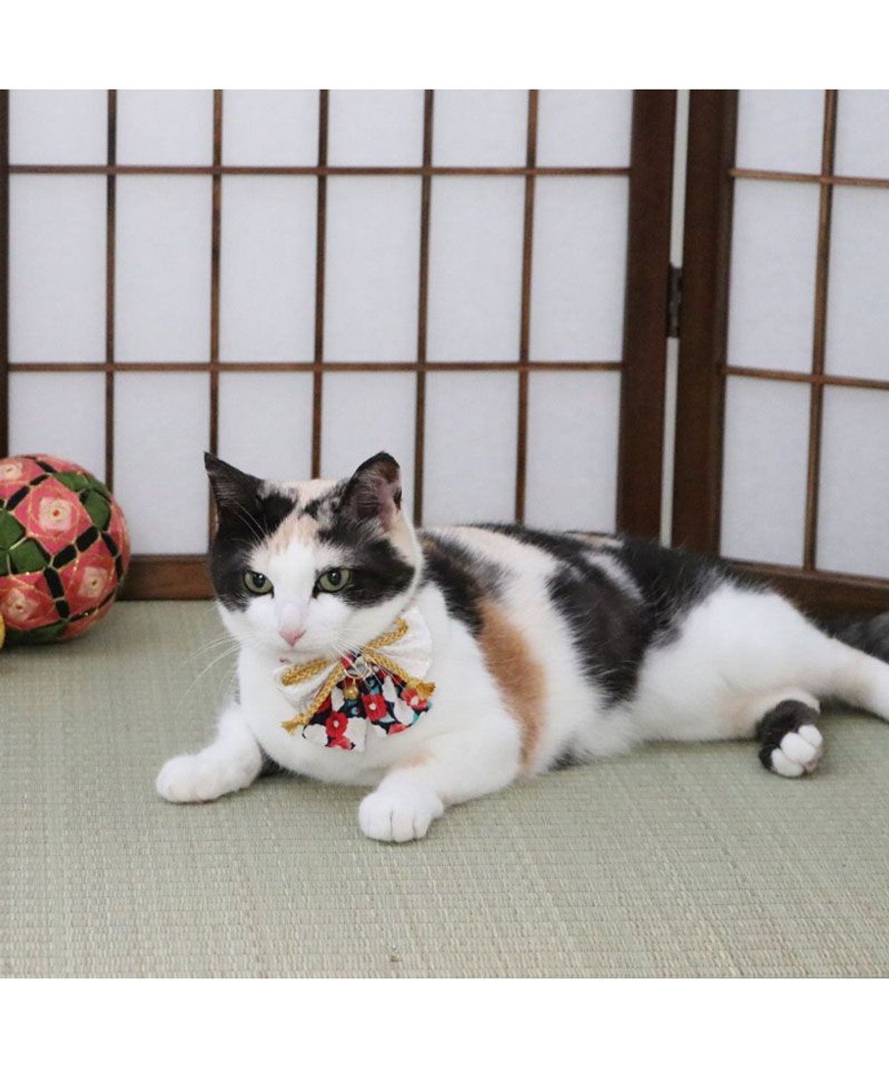 PET PARADISE ペットパラダイス 和帯 ねこ首輪 《紺》 小 / 中 