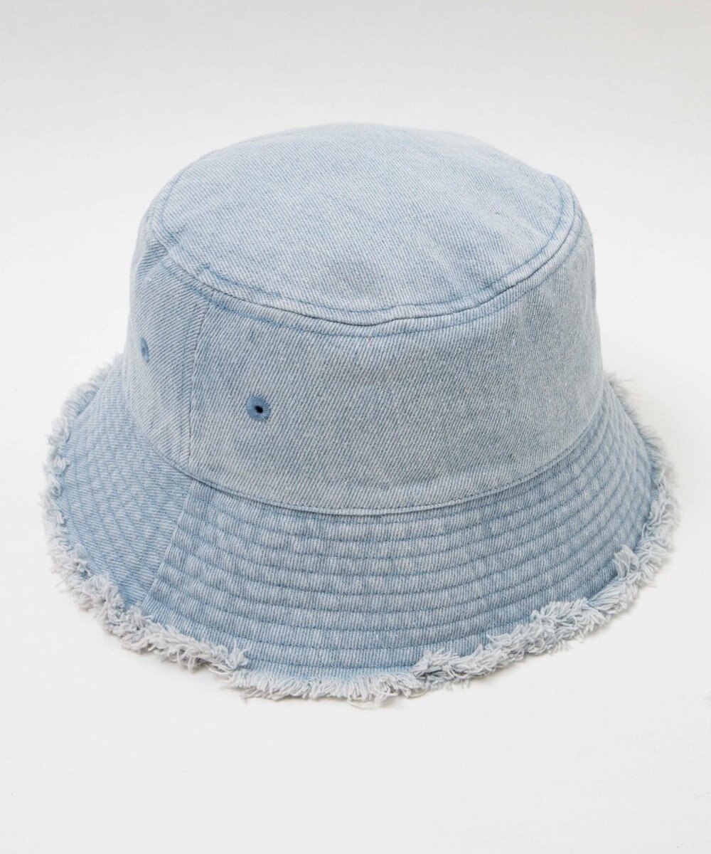 WEGO 【ユニセックス着用ITEM】デニムフリンジバケットハット 