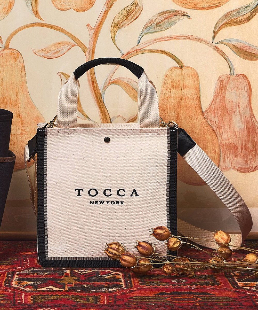 TOCCA 【WEB限定】TABLEAU BAG キャンバスバッグ アイボリー系