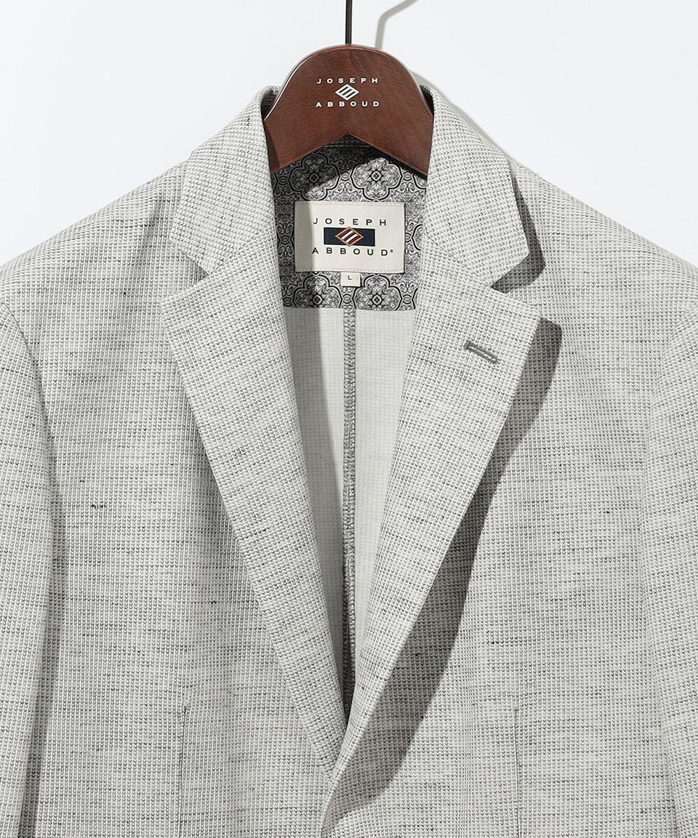 JOSEPH ABBOUD 【洗える・軽量・ストレッチ・速乾】ノルマンディーリネントップ ジャージー ジャケット 