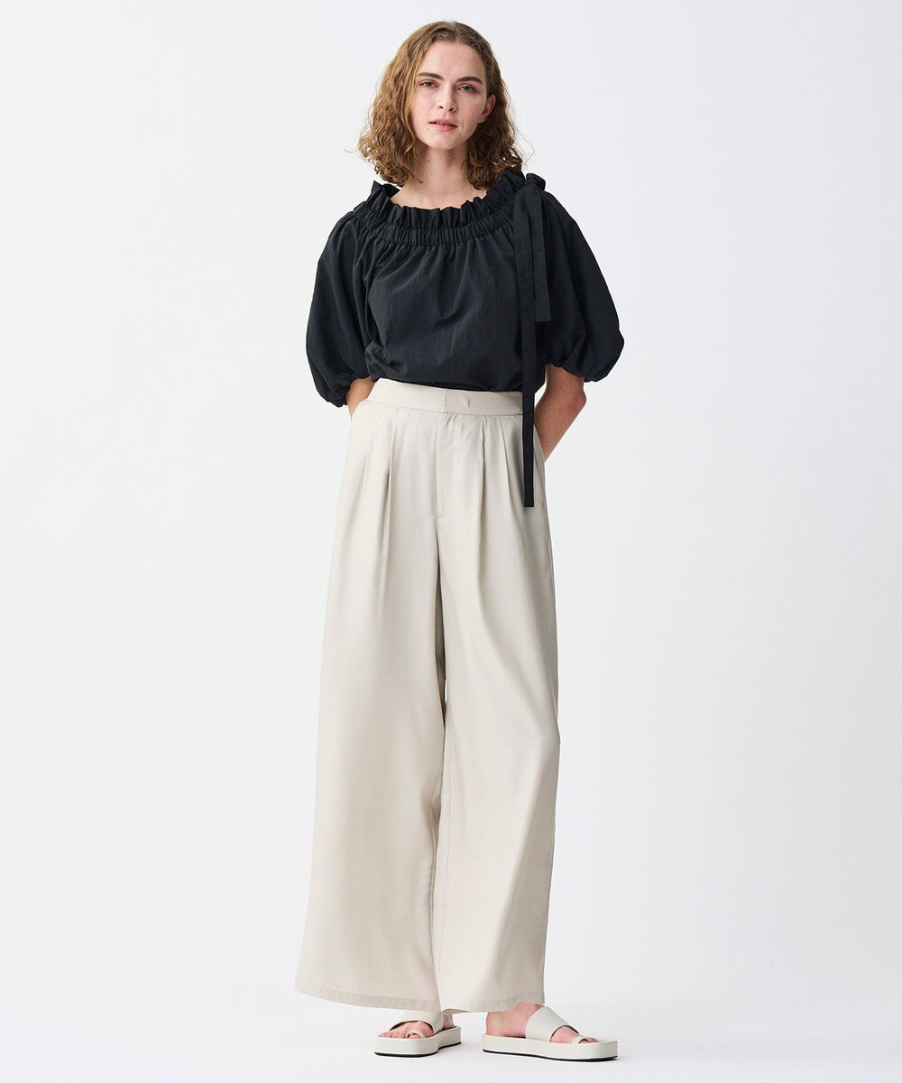 uncrave 【新色追加！】フィブリルシャンブレー ワイドパンツ 