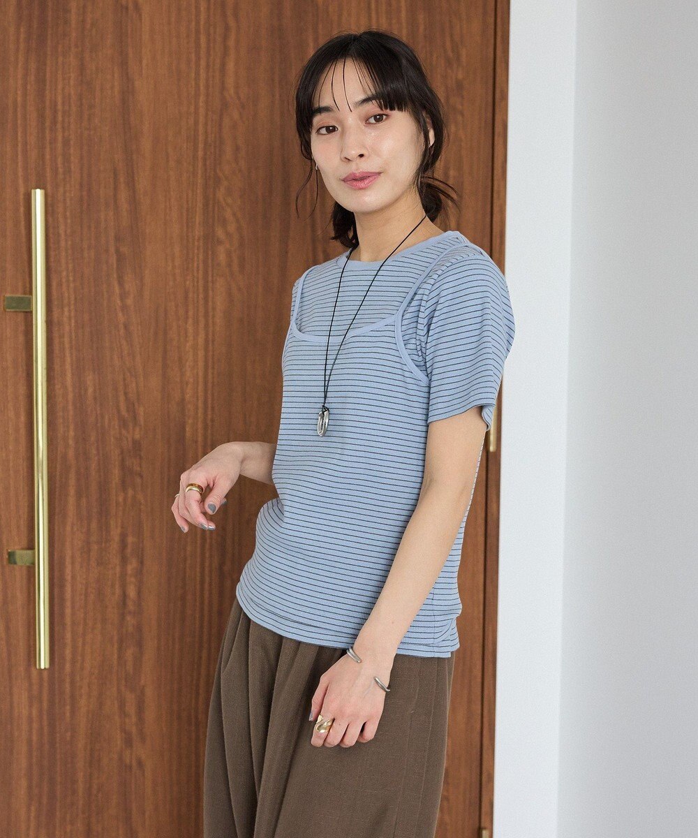 CRAFT STANDARD BOUTIQUE 2点セット/ボーダーキャミ+Tシャツ 