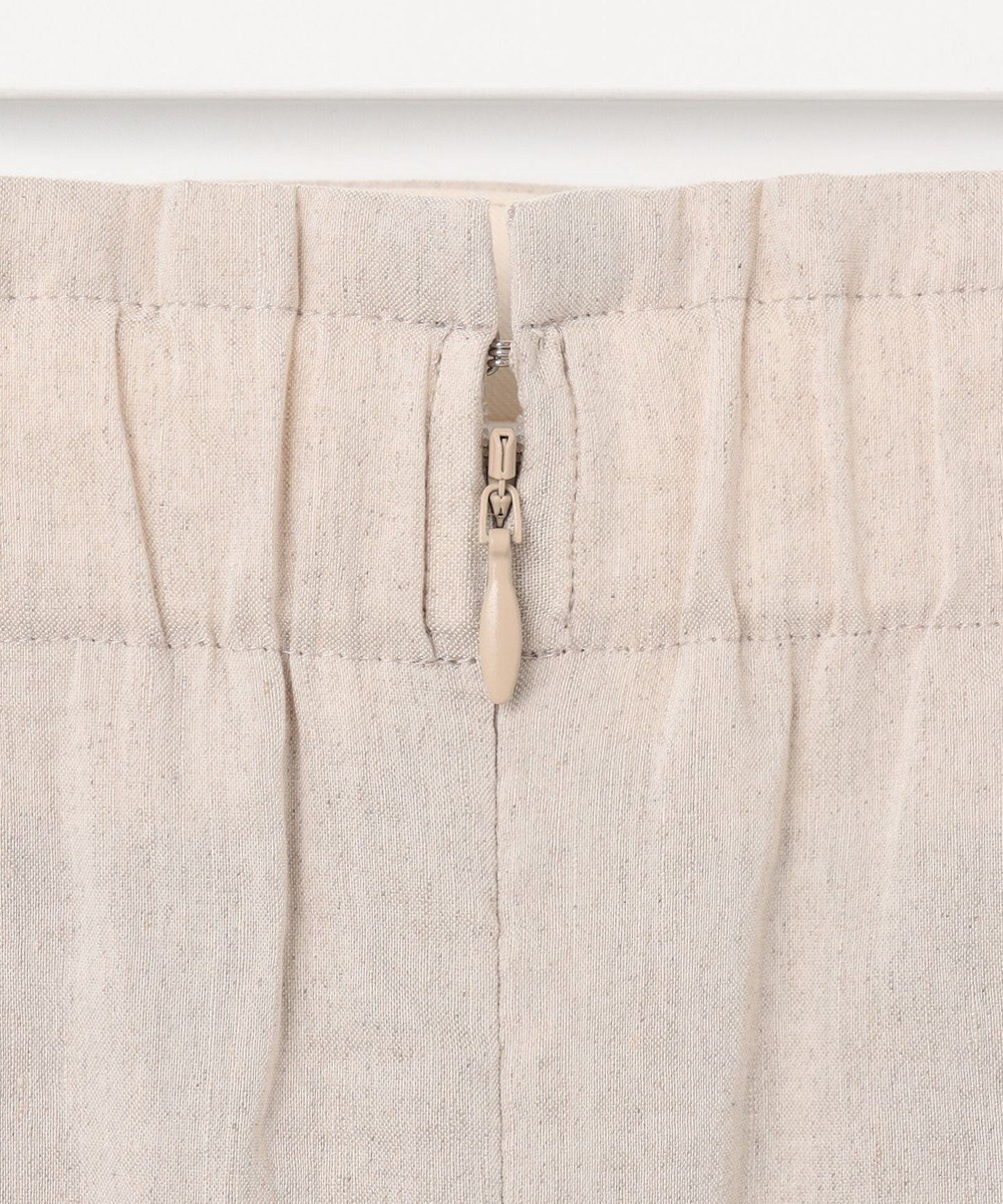 23区 【洗える】リネンレーヨンストレッチ タック スカート 