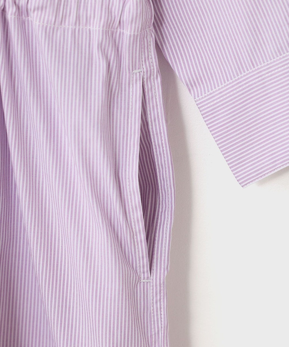 LENO SHIRTS DRESS CANDY STRIPE / シャツワンピース 