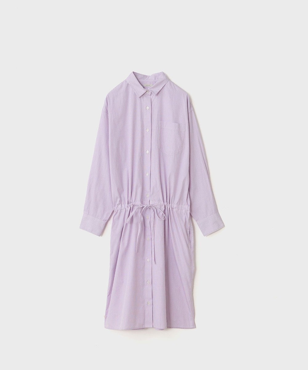 LENO SHIRTS DRESS CANDY STRIPE / シャツワンピース 