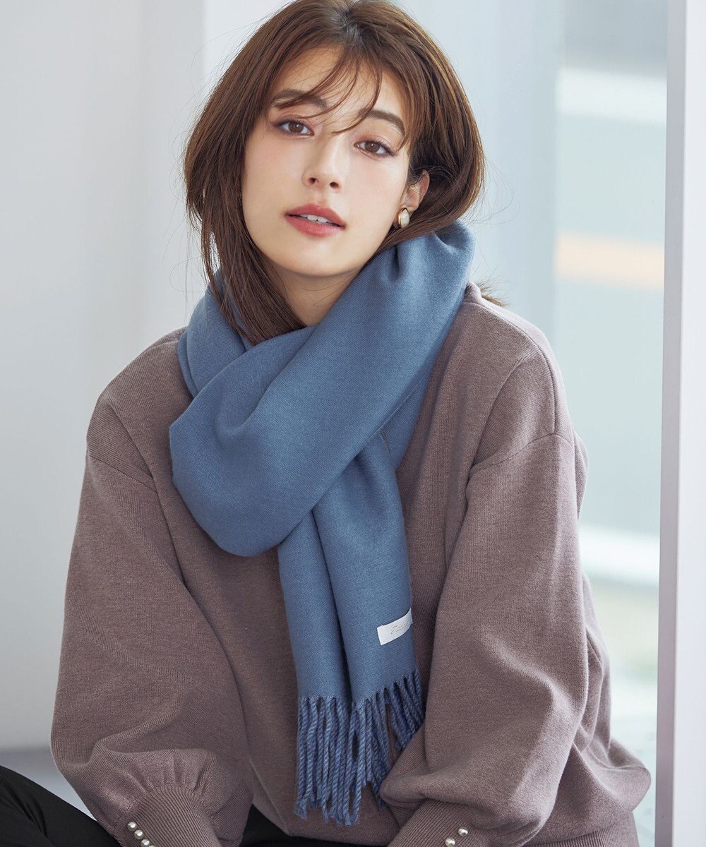 Tiaclasse 【洗える】リバーシブルデザイン大判マフラー 