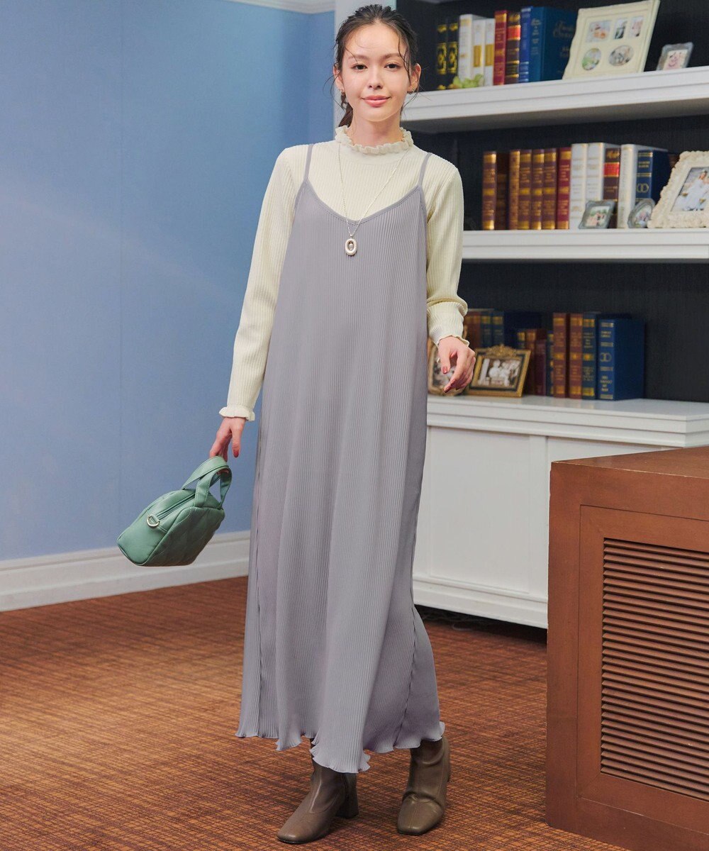 Tiaclasse 【安田美沙子さん着用・選べる2type・洗える】 フリルニットトップス 