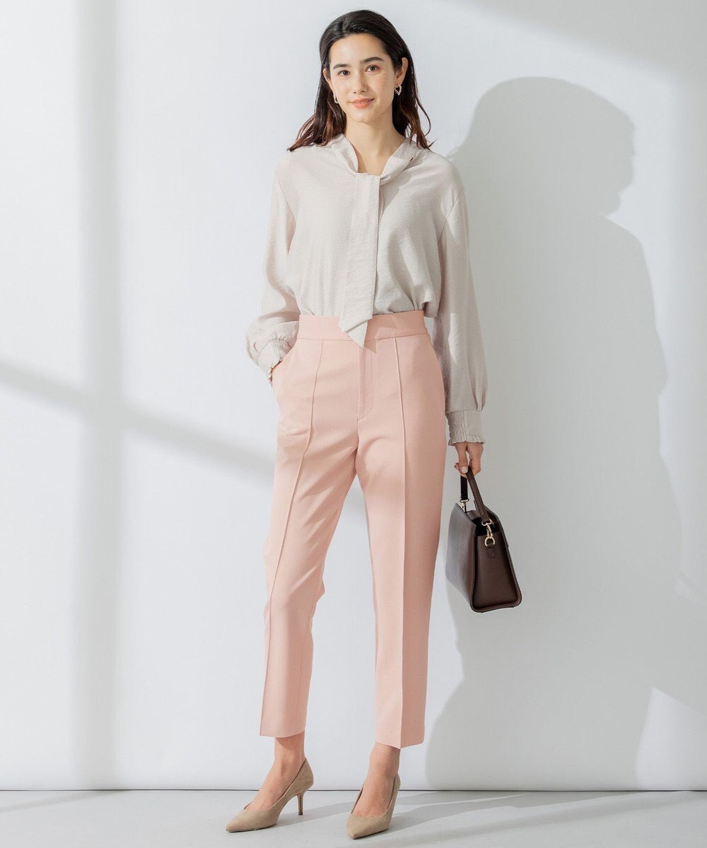 組曲 【洗える・ウエストゴム仕様】2WAYストレッチテーパード パンツ 