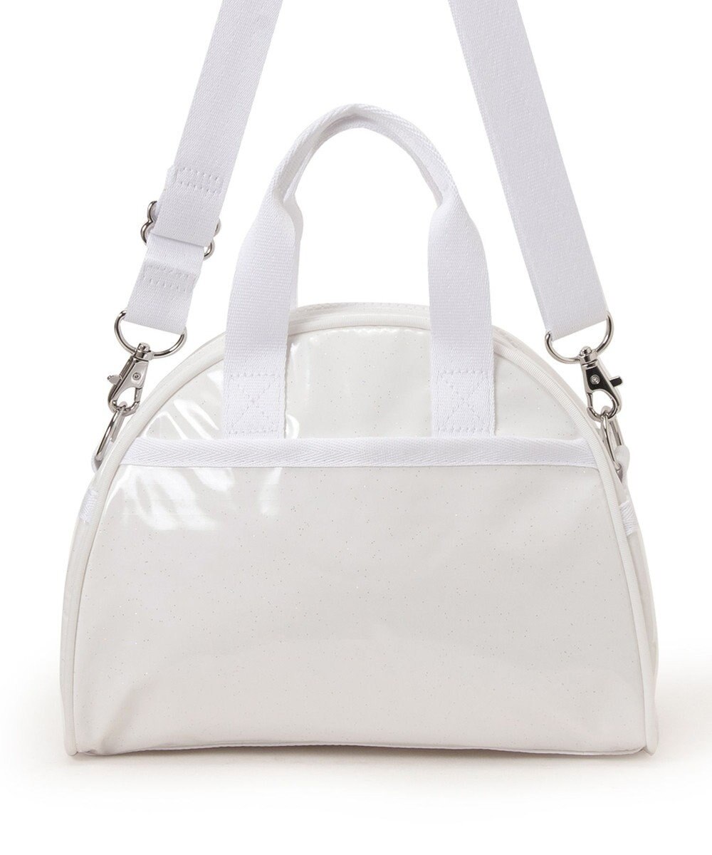 LeSportsac ROUND SM SATCHEL/ホワイトグリマーシャイン 