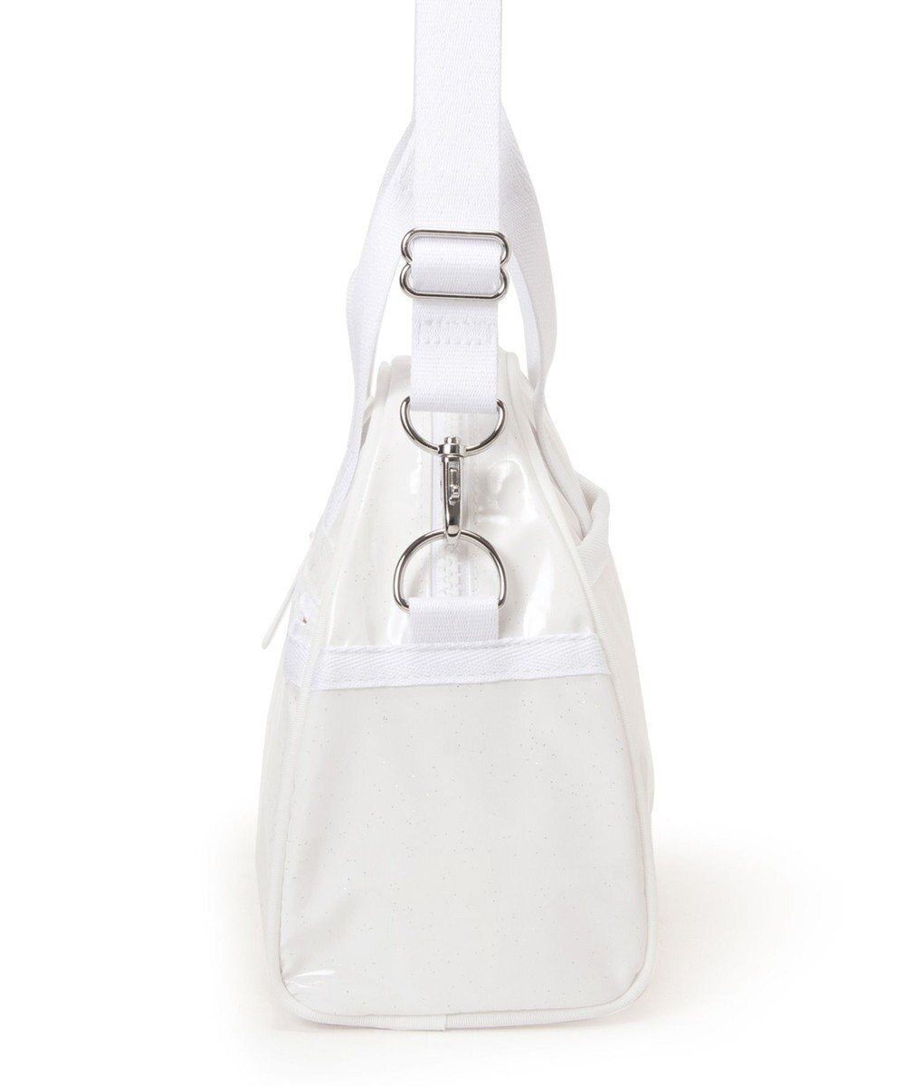 LeSportsac ROUND SM SATCHEL/ホワイトグリマーシャイン 