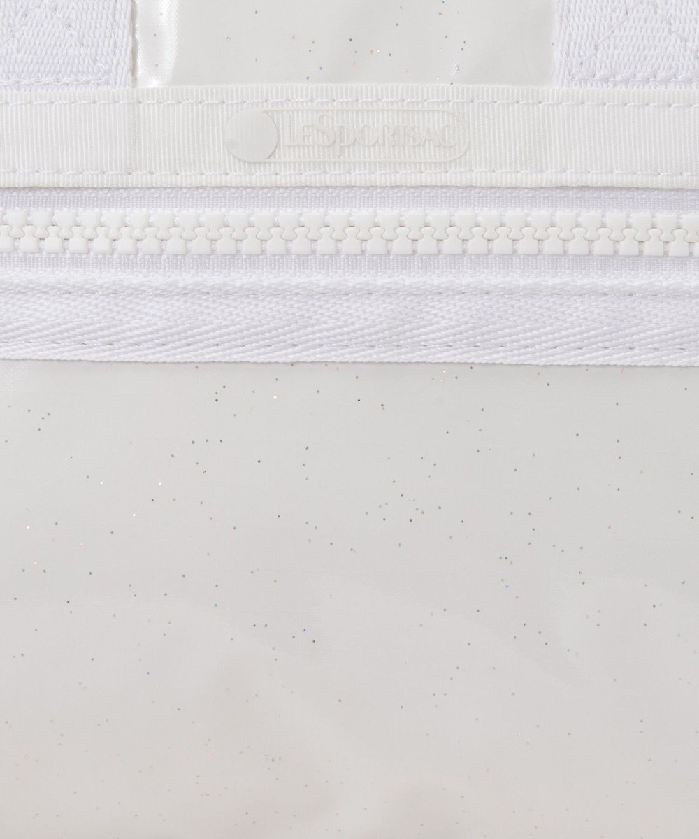 LeSportsac ROUND SM SATCHEL/ホワイトグリマーシャイン 