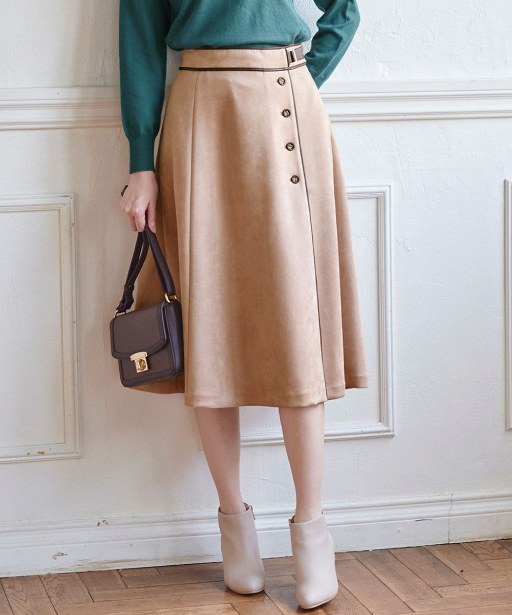 洗える】スエードライクフレア スカート / any SiS | ファッション通販