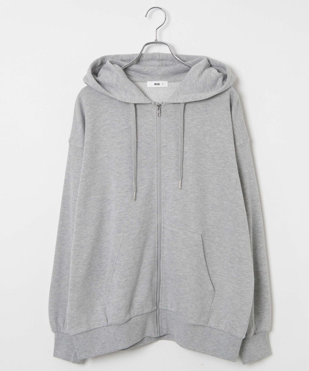 WEGO 【SCHOOLITEM】ルーズフィットジップパーカー 