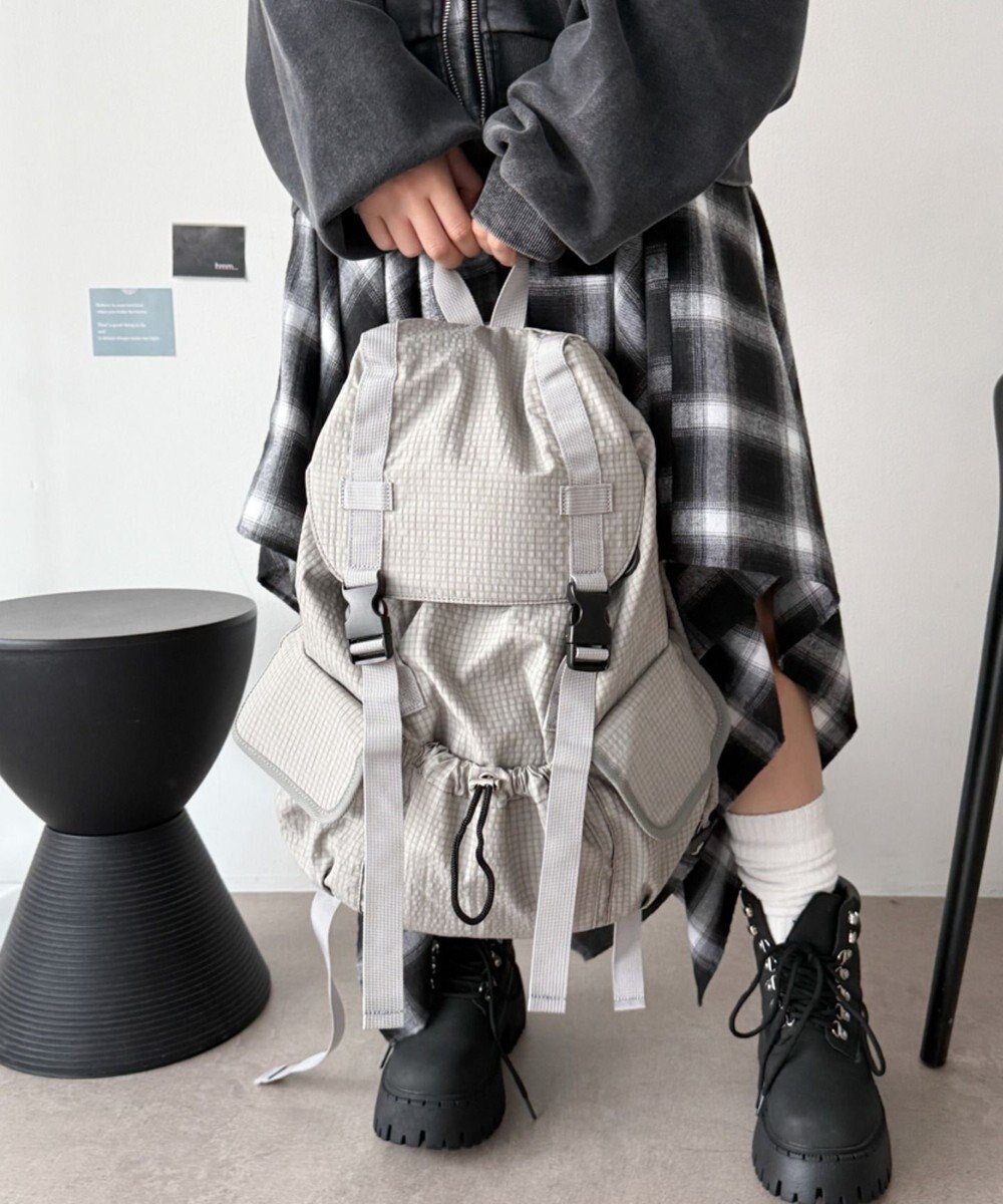 WEGO 【ユニセックス着用ITEM】3ポケットフラップリュック 