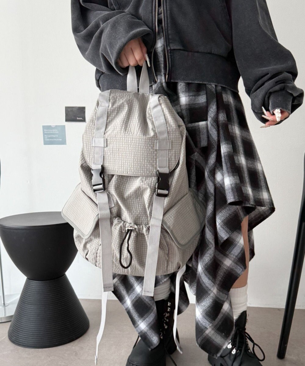 WEGO 【ユニセックス着用ITEM】3ポケットフラップリュック 