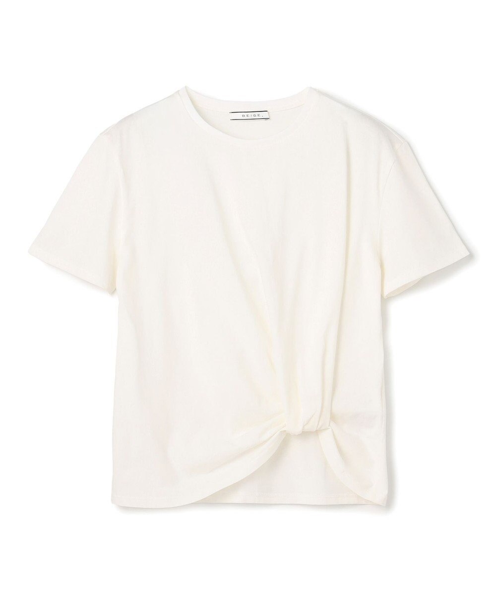 BEIGE， CERUSSITE / フォルムタック ドレープTシャツ 