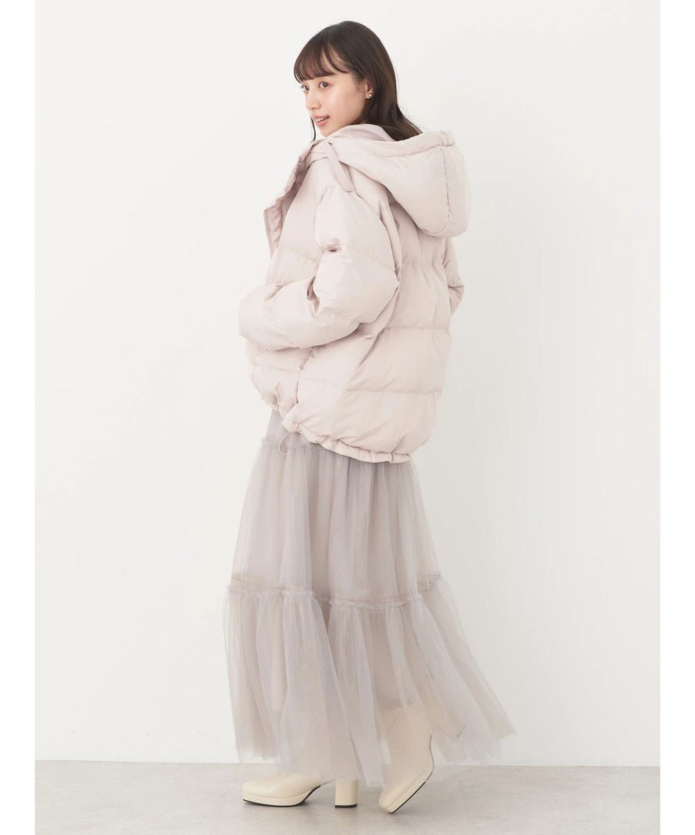 earth music&ecology フーディー中綿ブルゾン 