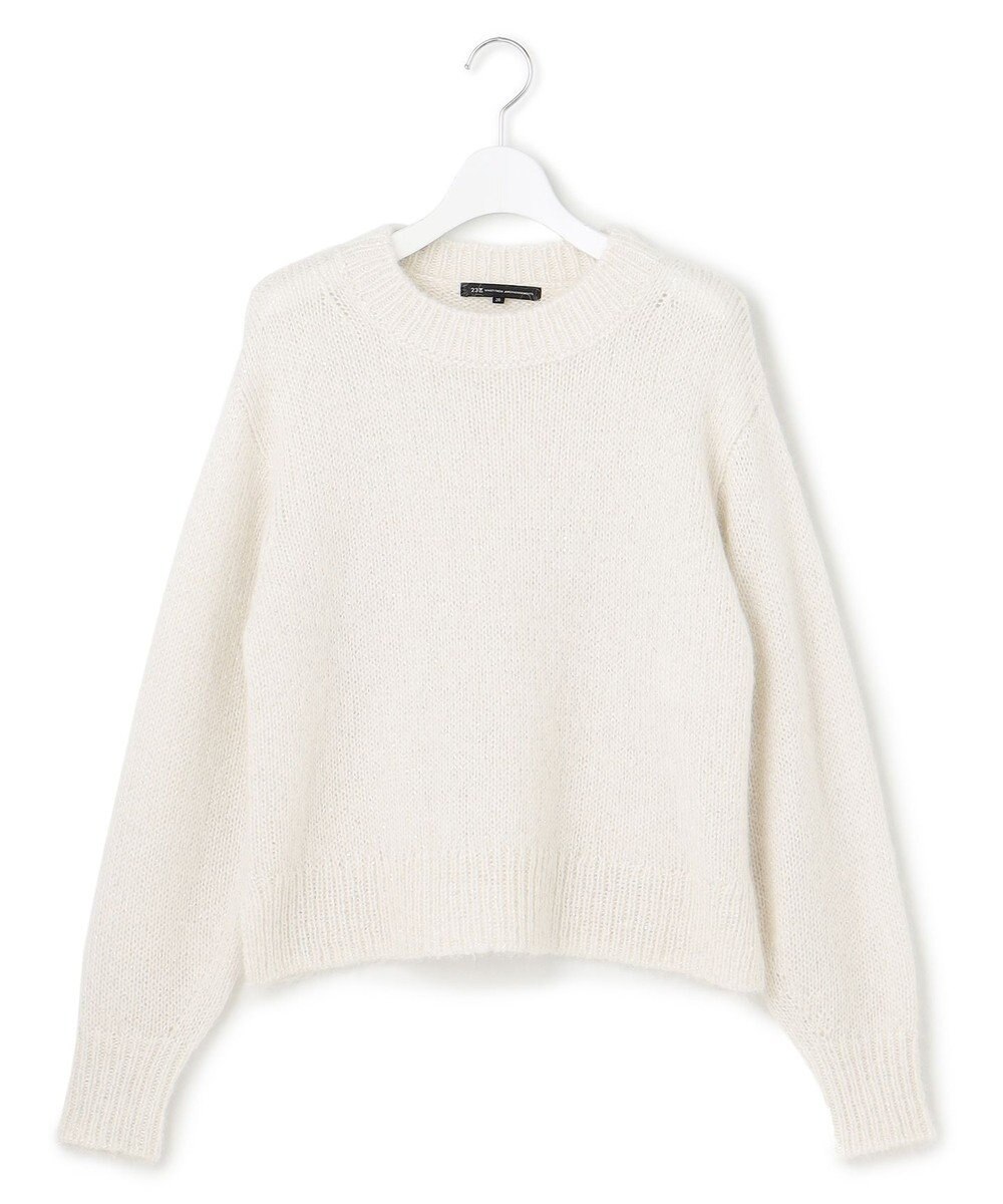 23区 【Oggi2月号掲載/洗える】スパングル クルーネック ニット 