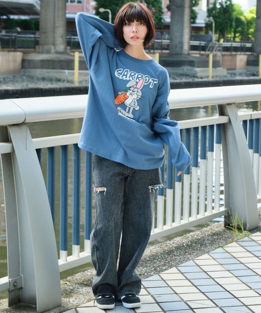 WEGO 【ユニセックス着用ITEM】アニマルキャラBIG　T（LS） 