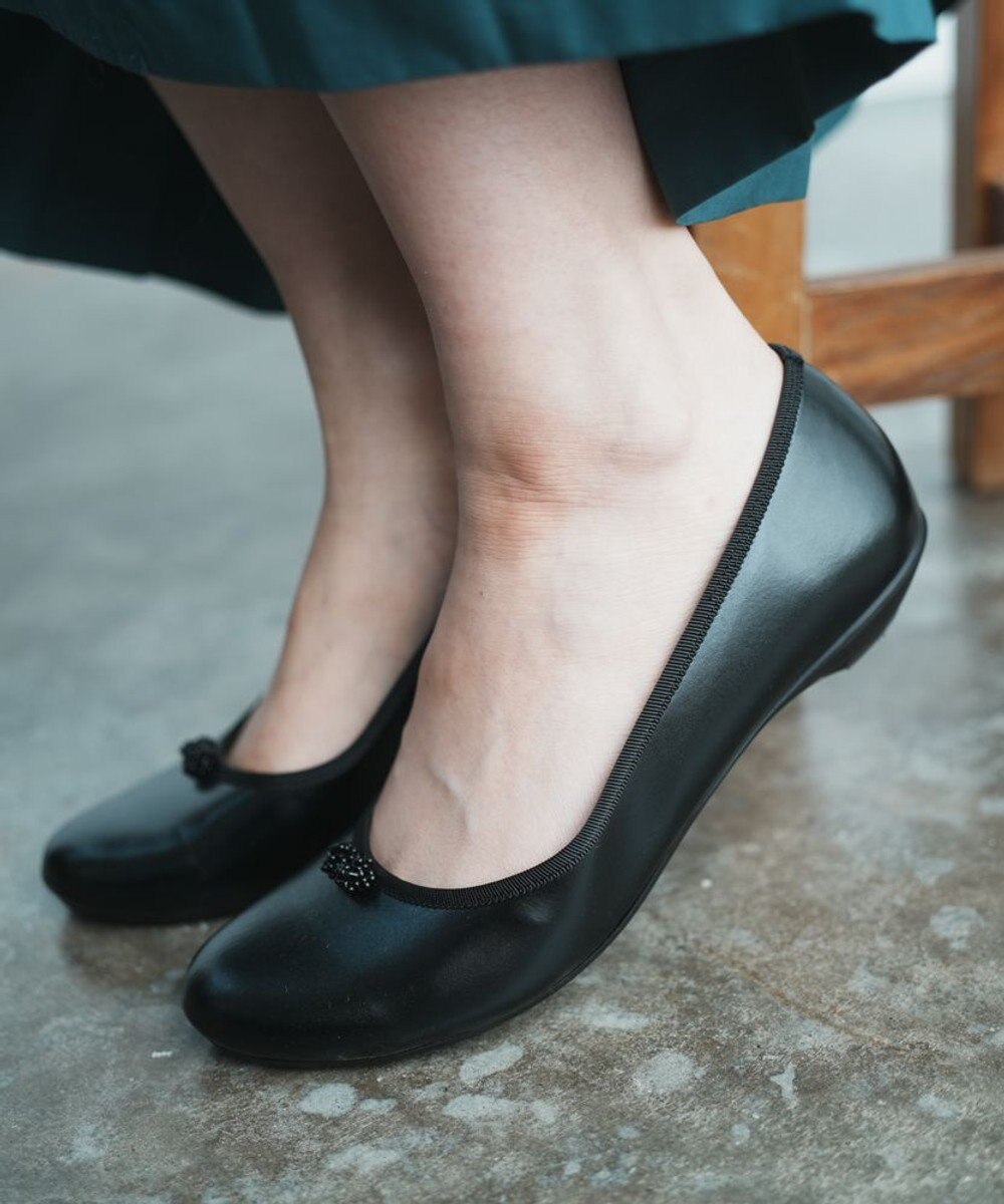 muuc ビーズモチーフのバレエシューズ 