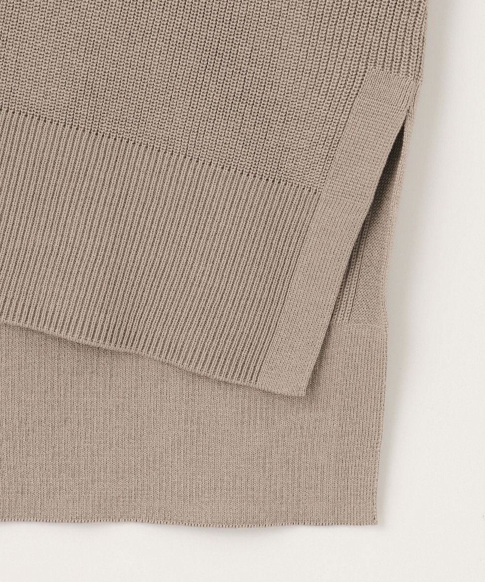 UNFILO ハーフスリーブ畔カーディガン 