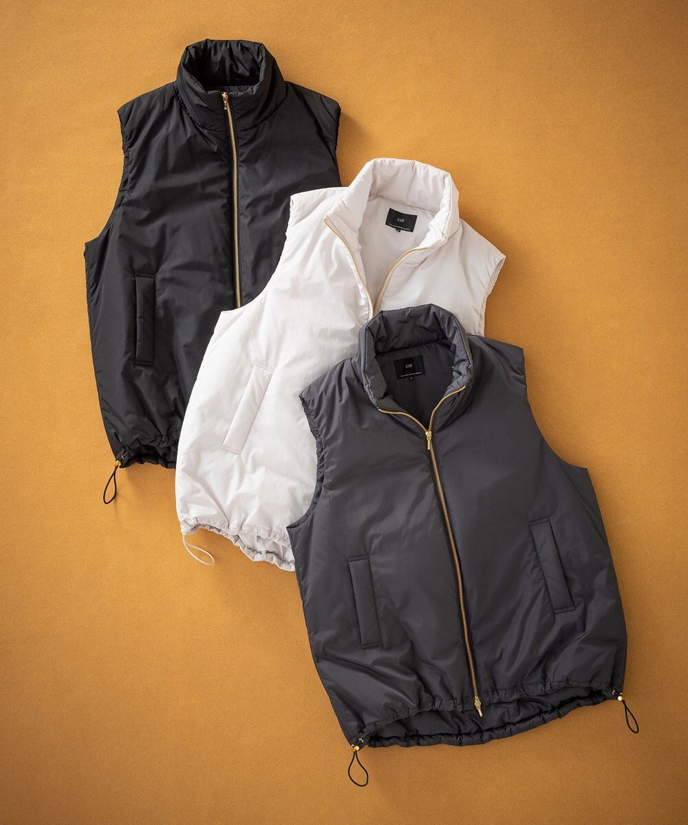 23区 【洗える】中綿 パティング ベスト 