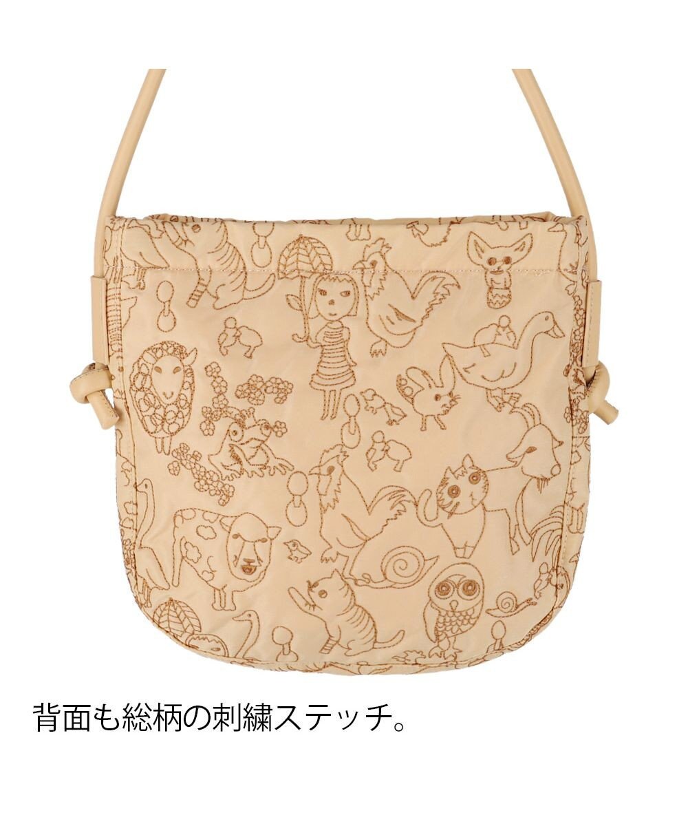 tsumori chisato CARRY 森のどうぶつ刺繍 ショルダーバッグ 