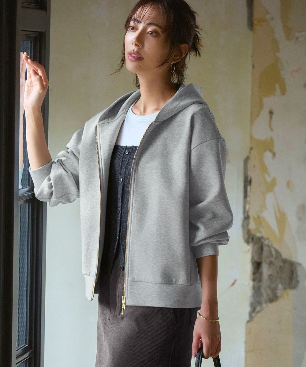 23区 S 【洗える】コットンエアーダンボール コクーン フーディー 