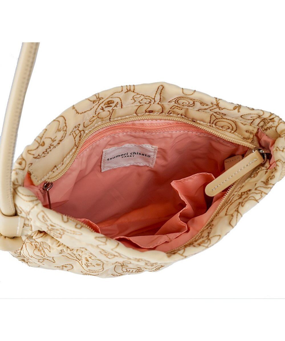tsumori chisato CARRY 森のどうぶつ刺繍 ショルダーバッグ 