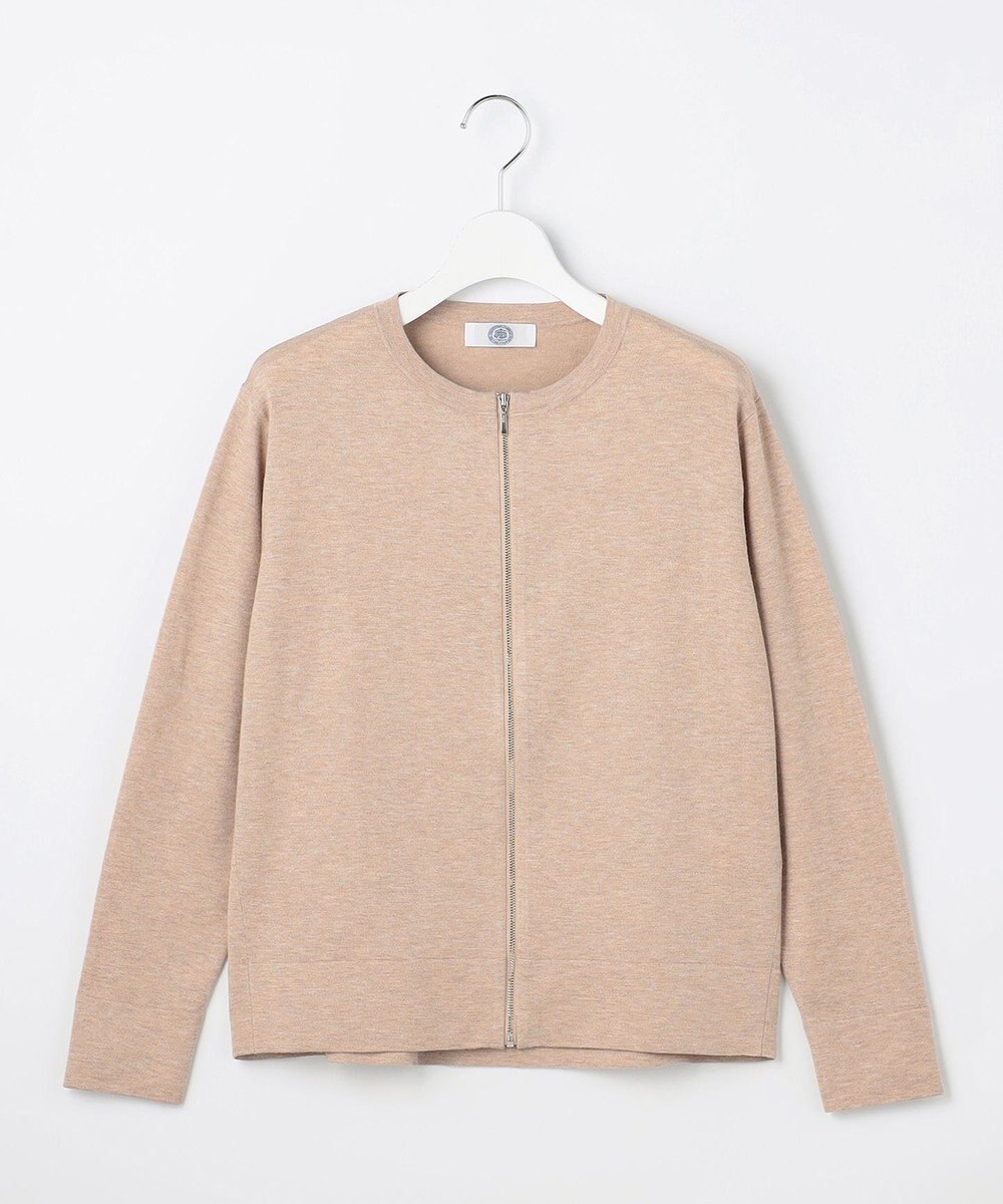 J.PRESS LADIES S 【季節の変わり目に】Vis/Peスパーク ニット ブルゾン 