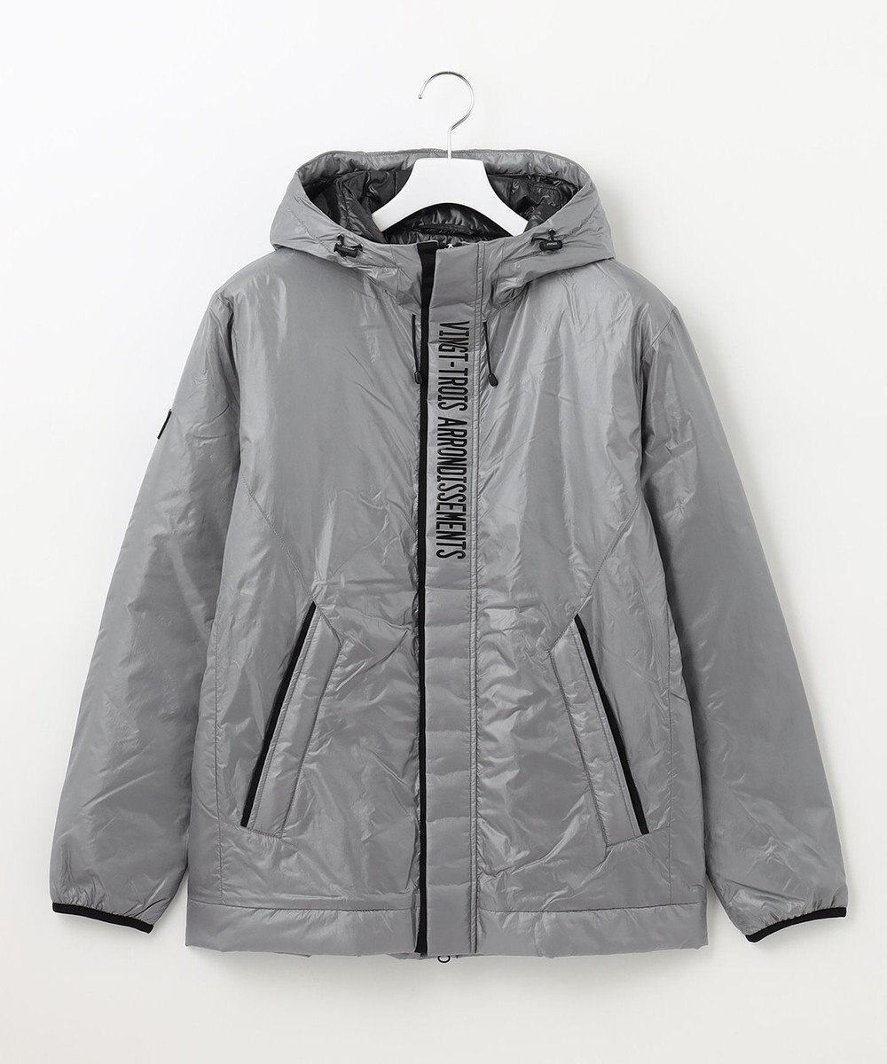 23区GOLF 機能中綿採用【MEN】【撥水】ナイロンタフタ フーテッド ブルゾン 