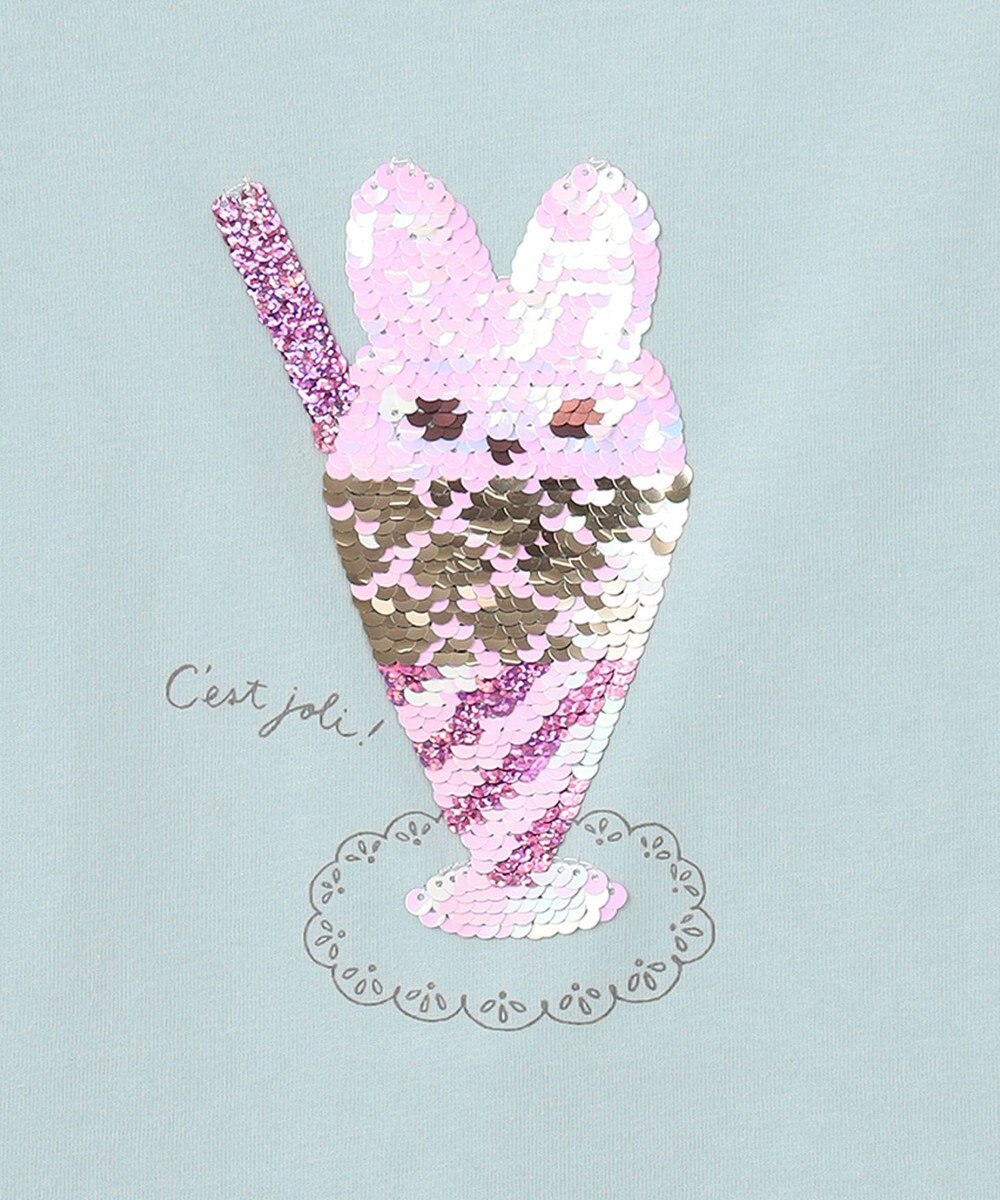 ANY KIDS 接触冷感 ミラクルスパンコール Tシャツ 