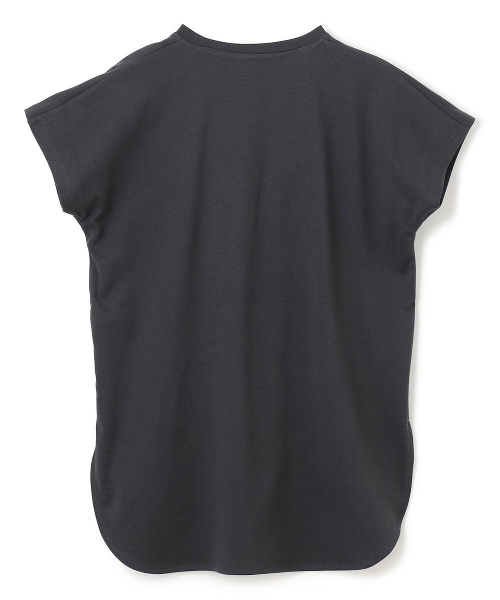 UNFILO L BEAUTY FORM ロゴ刺繍フレンチスリーブTシャツ 