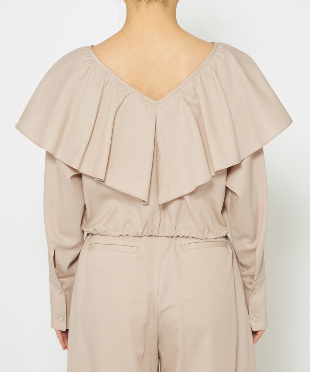 uncrave 【手洗い可】シャンブレー ラッフル ブラウス（uncrave WHITE） 