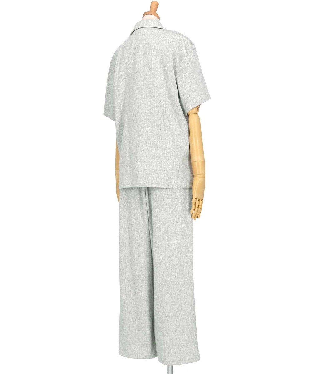 une nana cool 【綿混】ソフトコットンリブ 半袖開襟パジャマ MADE WITH LIBERTY FABRIC 