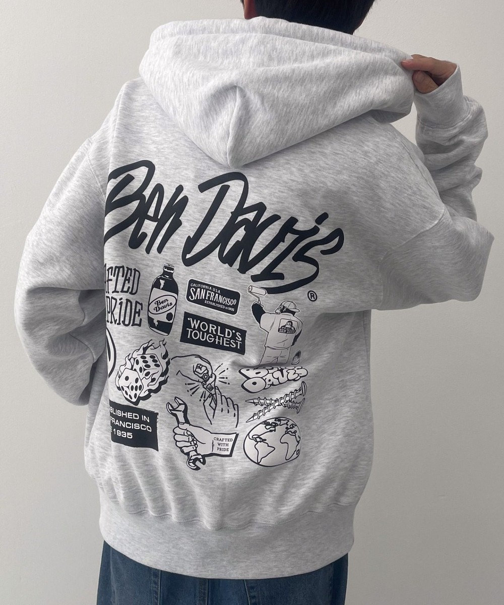 WEGO BENDAVIS　SELECTION　ZIP　HOODIE オフホワイト