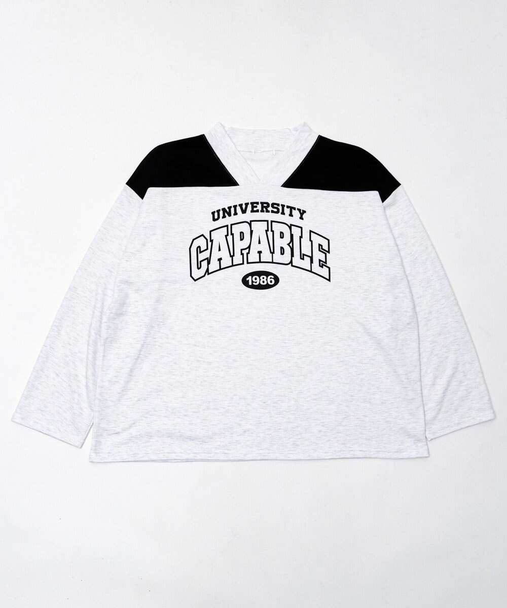 WEGO バイカラースポーツスウェット 