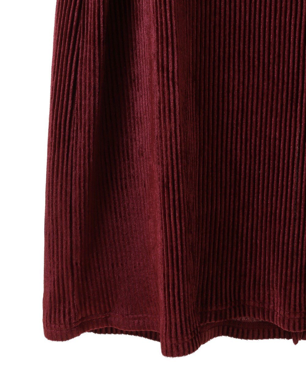 Green Parks ベロアプリーツキャミワンピース 