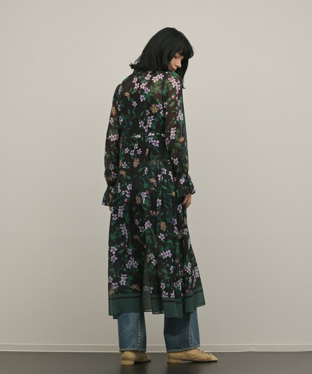 GRACE CONTINENTAL ドロストティアードフレアワンピース 