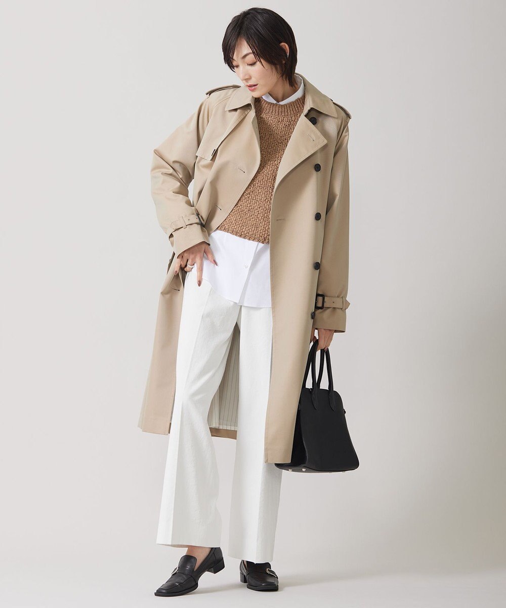 ICB 【撥水加工】ＴＣシャンブレーツイル トレンチコート 