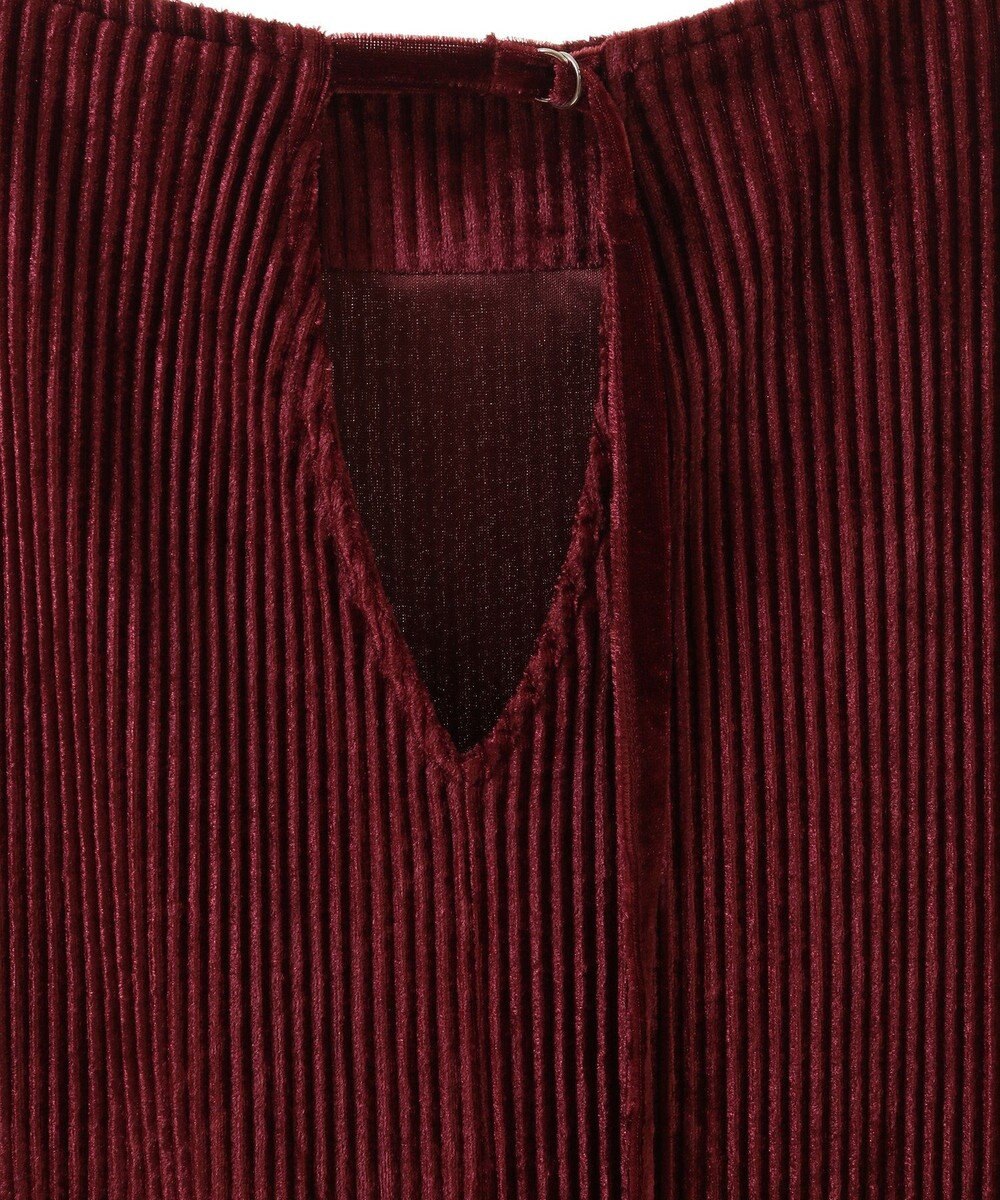 Green Parks ベロアプリーツキャミワンピース 