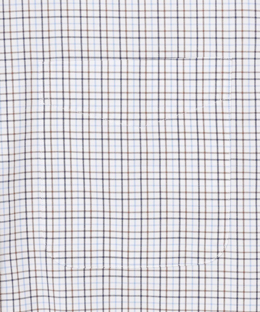 J.PRESS MEN 【EXTRA COMFORT / 形態安定・ストレッチ・抗菌防臭・速乾】ピンオックス サマーチェック 半袖シャツ/B.D. 
