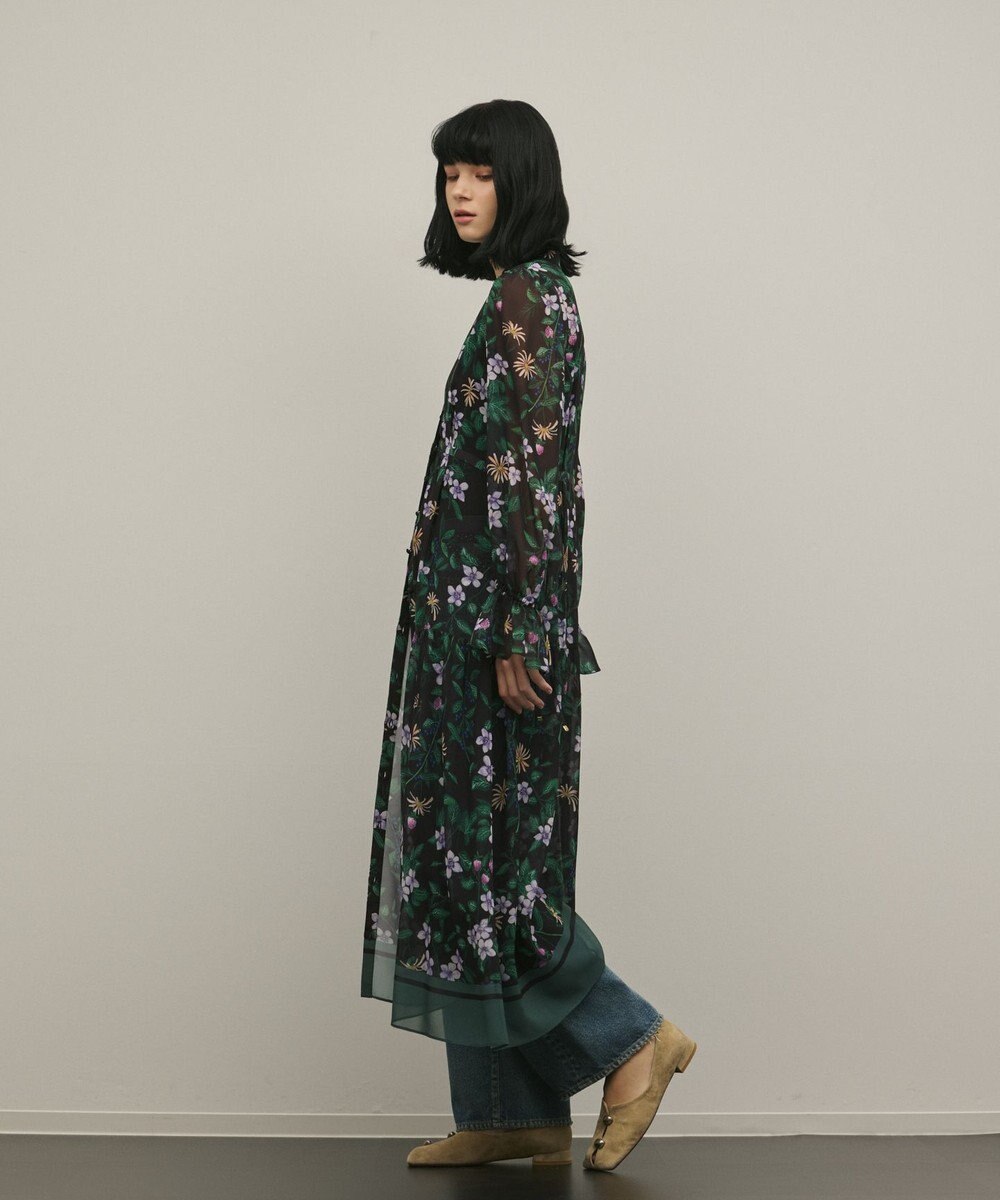 GRACE CONTINENTAL ドロストティアードフレアワンピース 