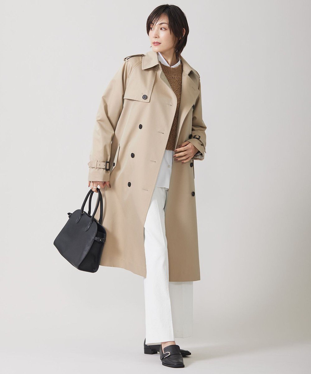 ICB L 【撥水加工】ＴＣシャンブレーツイル トレンチコート 