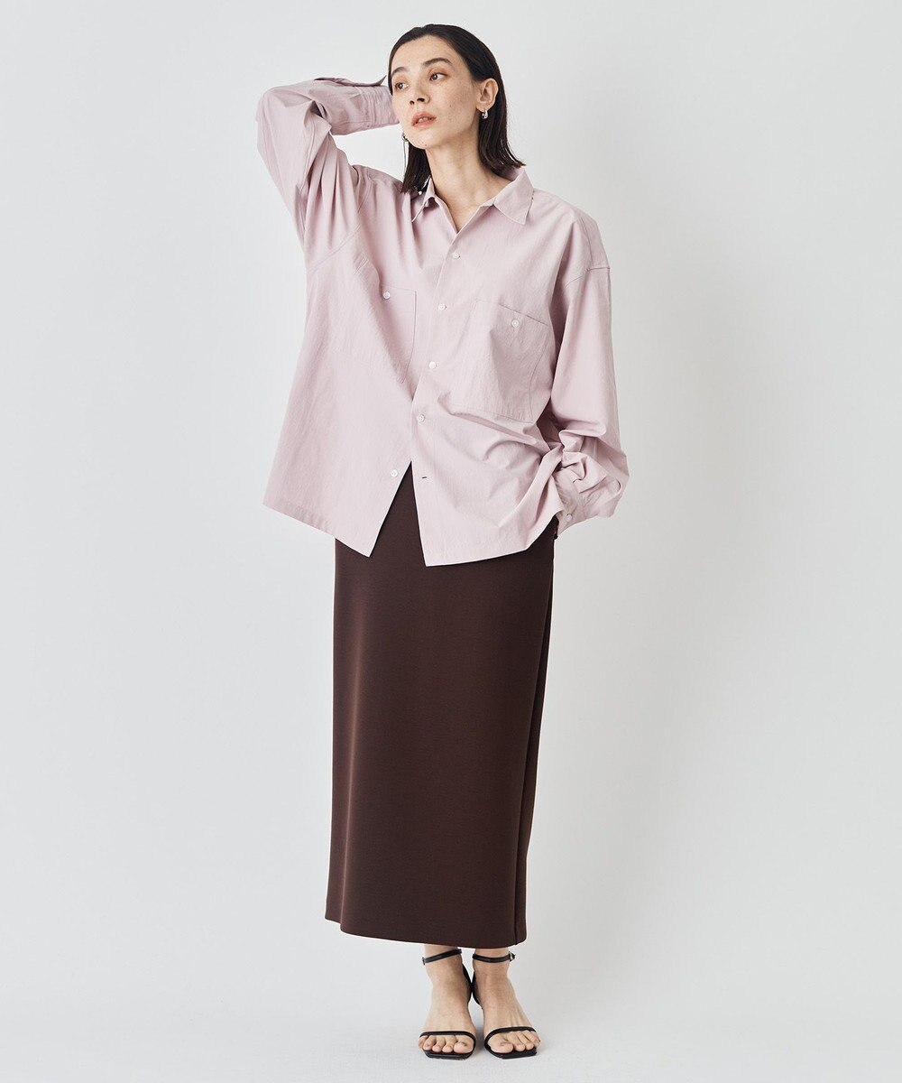 UNFILO 【野呂佳代さん着用】BEAUTY FORM JERSEY Iラインスカート 