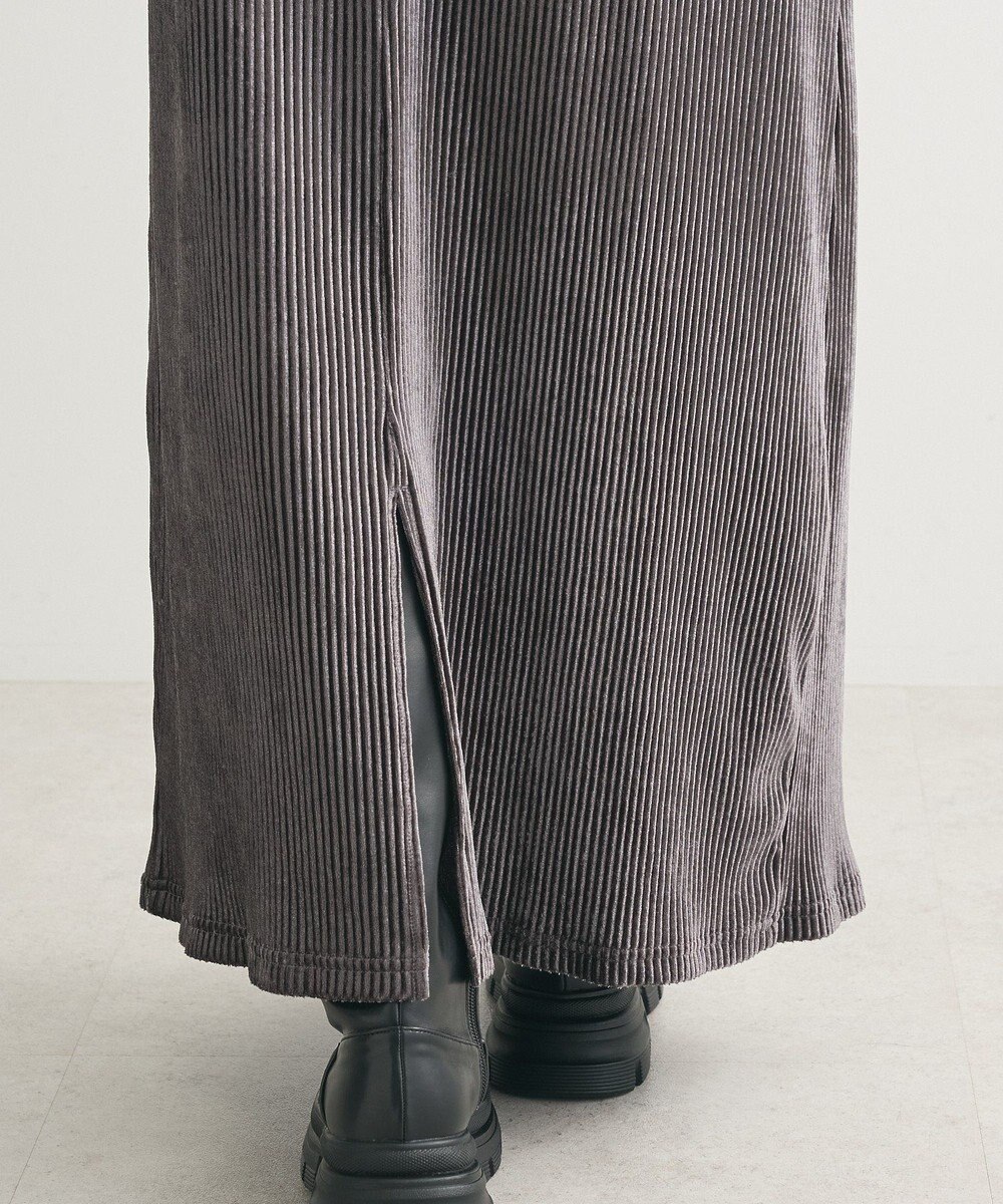 Green Parks ベロアプリーツキャミワンピース 